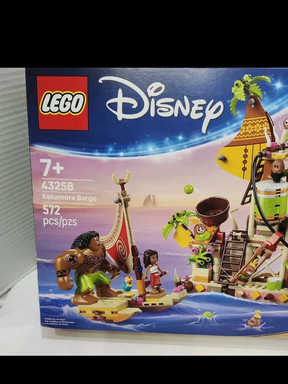 LEGO Disney Moana 2 Kakamora Barge 43258 Building Kit (572 Pieces) The Rock Maui